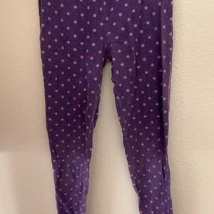 Purple girls pj pants